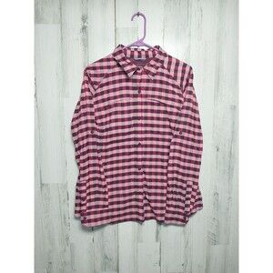 Columbia Women's Silver Ridge LS Shirt Size 1X Pink Check